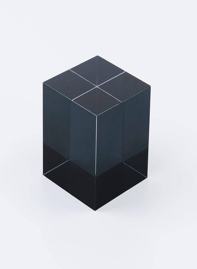 CMY Cubes The K Cube (30mm) - Black Hue Cube - Optical Color Cube - Diamond Polished - Teaches Subtractive Color Mixing - Educational, Scientific, Physics & Kinetic Art Desk Object - Image 2